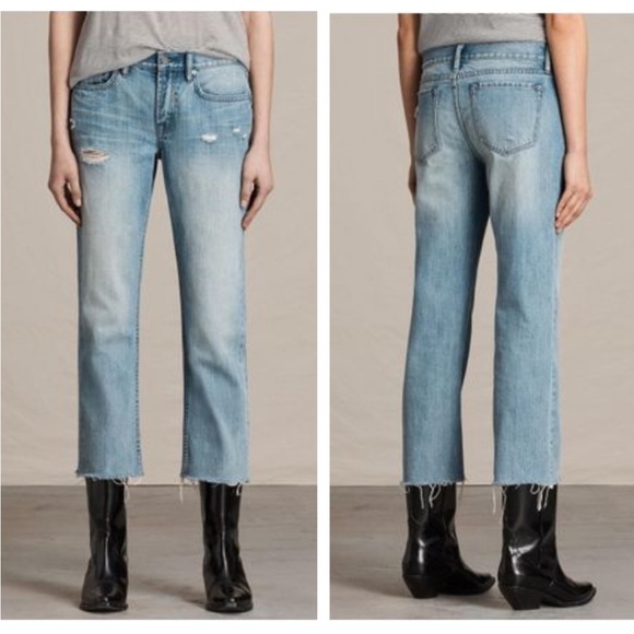 NWT!! AllSaints cropped flare jean size 27 - Picture 1 of 7